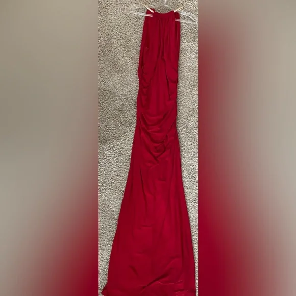elesta fashion | Dresses | Floor Length Formfitted Red Gown | Poshmark